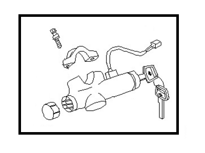 Nissan D8700-6J028 Lock Set-Steering