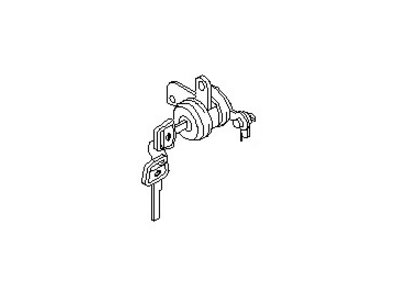 2002 Nissan Xterra Door Lock Cylinder - 80601-3J100