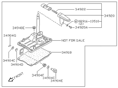 Nissan 34902-32F00 Transmission Control Device Assembly