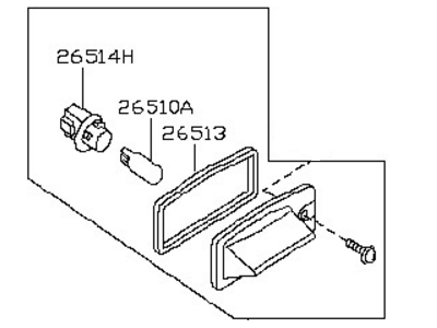 Nissan 26510-CR900 Lamp Assembly-Licence Plate