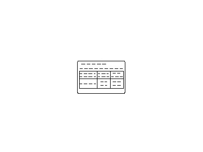 Nissan 99090-JA02C Placard-Tire Limit