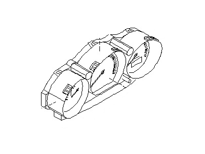 Nissan 24820-CF005 Instrument Cluster Speedometer