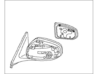 Nissan 96301-1EA0A Mirror Assembly-Door,RH