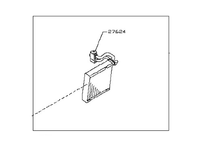 Nissan 27280-3LM0A EVAPOLATOR Assembly-Front