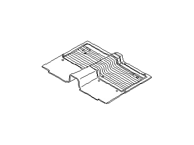 Nissan 74910-44W51 Mat Rear Floor