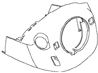 Nissan 48470-4RA2A Cover Set-Steering Column