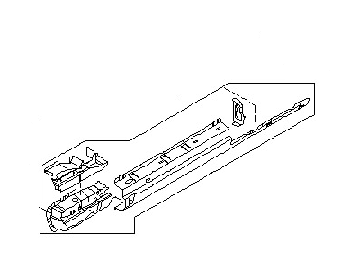 Nissan 76424-CD000 Reinforcement-Sill Outer,RH