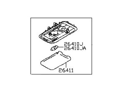 Nissan 26410-CC20D Lamp Assembly-Room