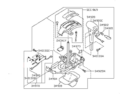 Nissan 34901-9E100 Transmission Control Device Assembly
