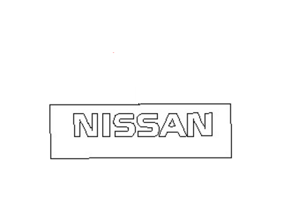 Nissan 99099-50F03 Rear Window Name Label