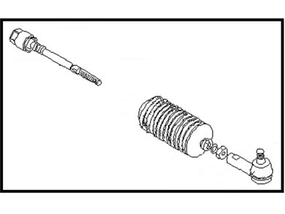 1982 Nissan Datsun 310 Tie Rod End - 48510-M6425