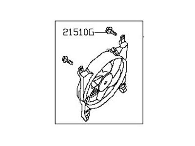 Nissan 92120-7S000 Fan & Motor Assy-Condenser