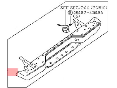 2006 Nissan Frontier Bumper - 85010-ZP60A