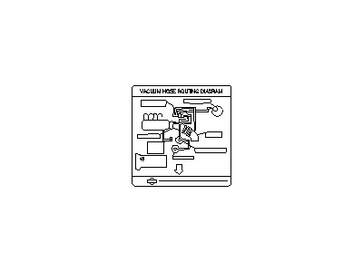 Nissan 22304-4L600 Label-Vacuum Piping