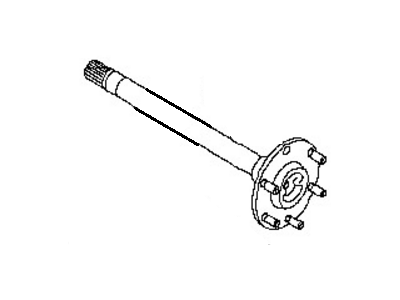 Nissan 38162-ZH06D Shaft Rear Axle