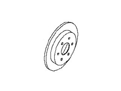 Nissan 43206-7S000 Rotor-Disc Brake,Rear