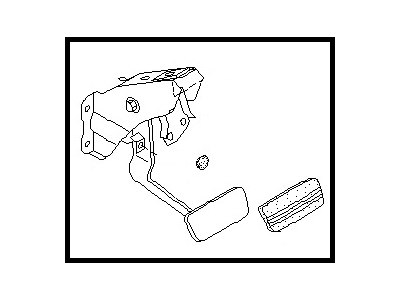 Nissan 46501-1E410 Pedal Assy-Brake W/Bracket