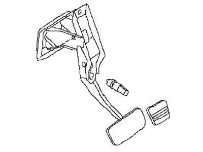 Nissan 46501-8J015 Pedal Assy-Brake W/Bracket