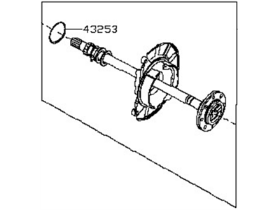 Nissan 38162-EZ15A Shaft Assy-Rear Axle,RH