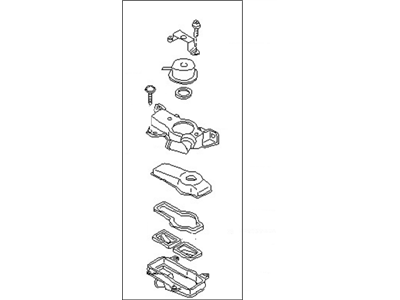 Nissan 14812-86G00 Case Assembly-EAI Valve