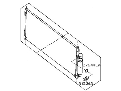 Nissan Sentra A/C Condenser - 92100-ZE80A