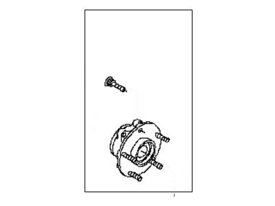 Nissan 40202-JG000 Hub Assembly-Road Wheel,Front