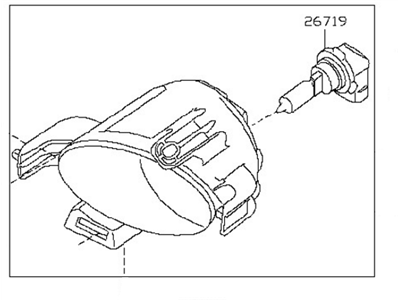 2003 Nissan Altima Fog Light - 26155-8J025