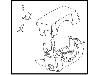 Nissan 48470-21P24 Cover Set-Steering Column Block