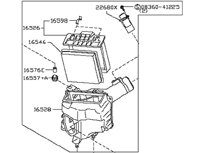 Nissan 16500-CF100 Air Cleaner