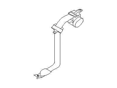 Nissan 88844-7Y080 Tongue Belt Assembly, Rear Seat