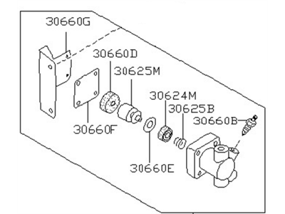 Nissan 30660-01G10 Damper Assy-Clutch