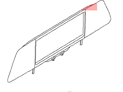 Nissan 79700-9FM0B Glass-Rear Window