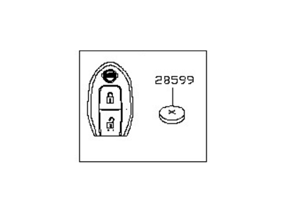 2010 Nissan Rogue Transmitter - 285E3-EM30D