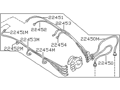 1987 Nissan Stanza Spark Plug Wire - 22450-D3525