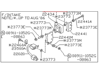 Nissan Stanza Ignition Coil - 22448-D4500