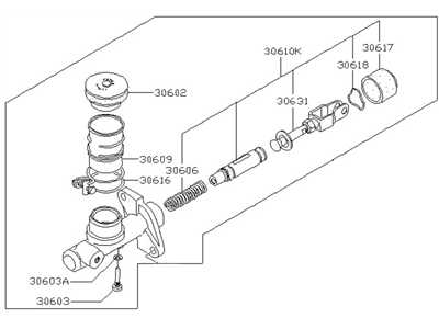 Nissan Datsun 810 Clutch Master Cylinder - 30610-W1601