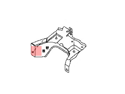 Nissan 64160-3LM0A Bracket-Battery Support