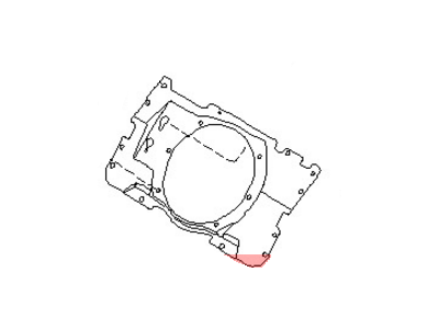 Nissan 28163-CD000 Bracket-Speaker