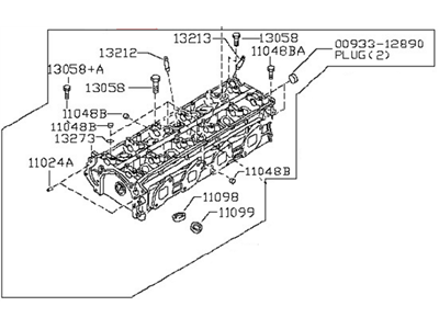 2010 Nissan Versa Cylinder Head - 11040-ZJ80B