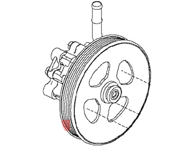 2019 Nissan Titan Power Steering Pump - 49110-EZ30C