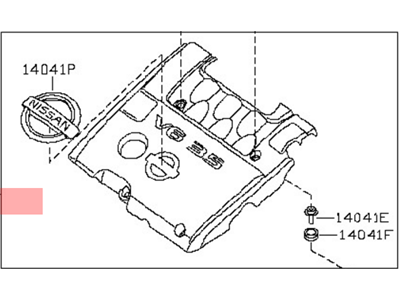 Nissan 14041-7Y005 Cover-Intake Manifold Collector