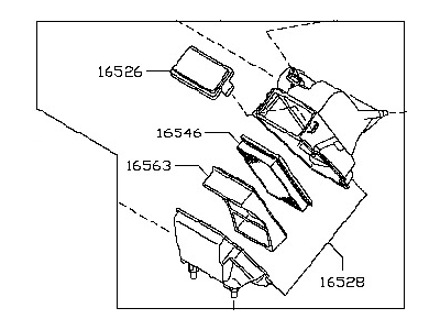 Nissan 16500-ED80B Air Intake Cleaner Box