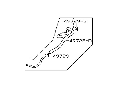 Nissan 49721-7S000 Hose & Tube Assy-Power Steering