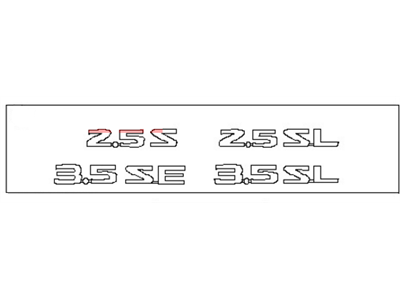 Nissan 84896-ZX00A Emblem-Trunk Lid