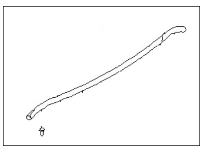 Nissan 66830-65F00 Sealing Rubber-COWL Top