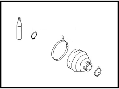 Nissan 39741-8U026 Repair Kit-Dust B00T,Inner