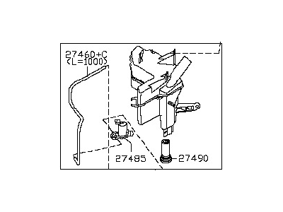 Nissan 28910-1AA0A Tank Assy-Windshield Washer