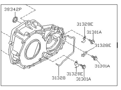 2000 Nissan Maxima Bellhousing - 31300-80X04