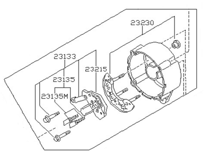 Nissan Stanza Alternator Case Kit - 23127-D1700