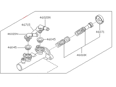 Nissan Axxess Brake Master Cylinder Reservoir - 46010-30R20